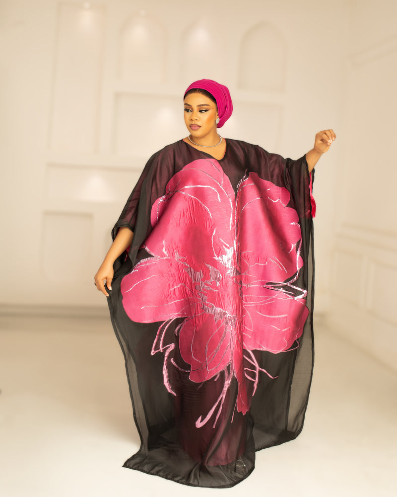 3D ORGANDI BROCADE (PINK)