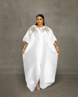 WHITE ROYALE KAFTAN (WITH SLIT)