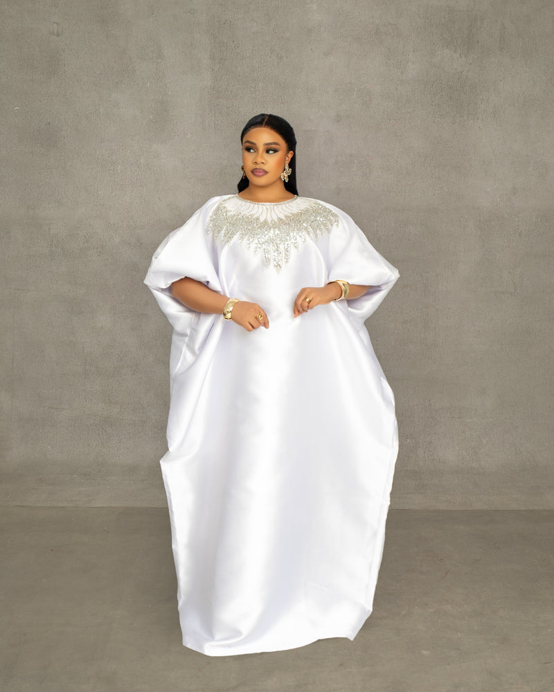WHITE ROYALE KAFTAN (WITHOUT SLIT)