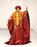 DYNASTY EMBROIDERED BROCADE (RED)