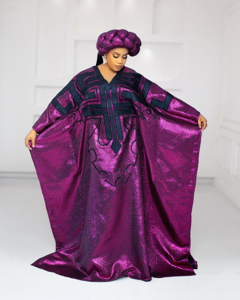 DYNASTY EMBROIDERED BROCADE (MAGENTA)