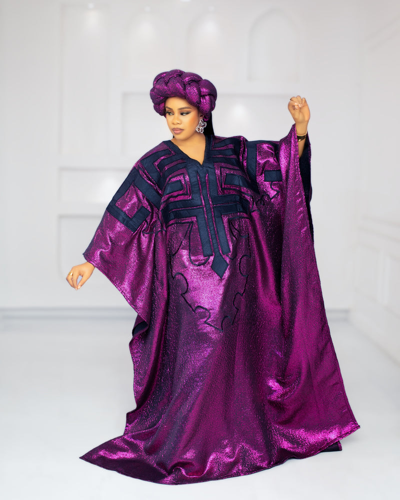 DYNASTY EMBROIDERED BROCADE (MAGENTA)