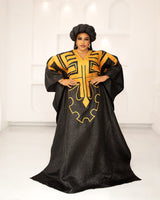 DYNASTY EMBROIDERED BROCADE (BLACK)