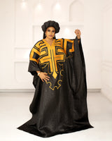 DYNASTY EMBROIDERED BROCADE (BLACK)