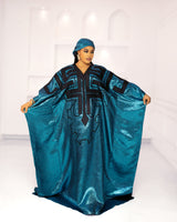 DYNASTY EMBROIDERED BROCADE (TURQUISE)