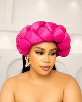 ZURI AFRICAN BRAIDED HAIRBAND (FUSHIA PINK)