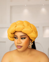 ZURI AFRICAN BRAIDED HAIRBAND (MUSTARD)
