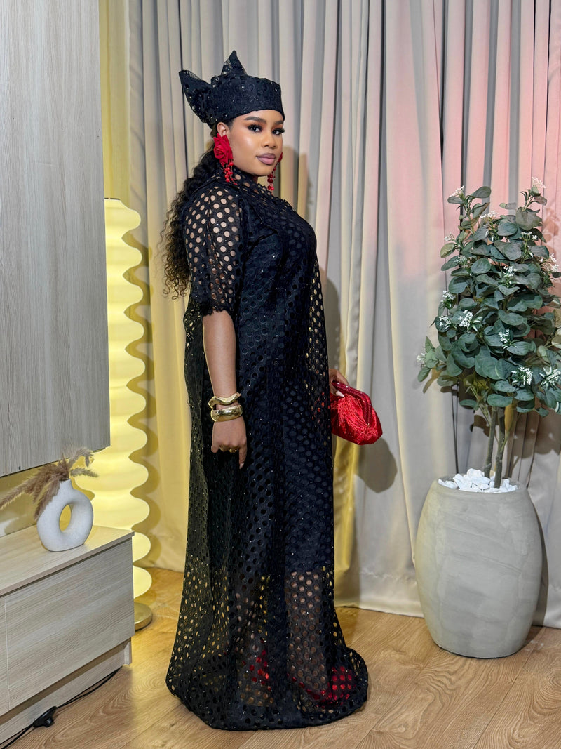 POlKA LACE ELEGANCE (BLACK)