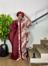 REGAL FLORAL BUBU (BURGUNDY)