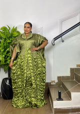 LUXE RIPPLE BROCADE (OLIVE)