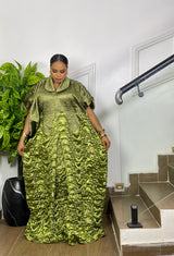 LUXE RIPPLE BROCADE (OLIVE)