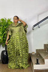 LUXE RIPPLE BROCADE (OLIVE)