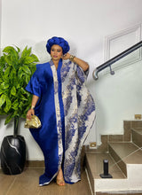 REGAL FLORAL BUBU (ROYAL BLUE)