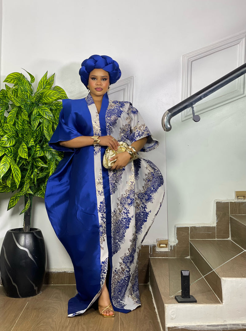 REGAL FLORAL BUBU (ROYAL BLUE)