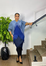 MIDNIGHT CASCADE DRESS