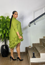 RUFFLE RADIANCE DRESS