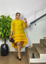 RUFFLE RADIANCE DRESS