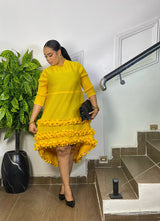 RUFFLE RADIANCE DRESS