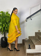 RUFFLE RADIANCE DRESS