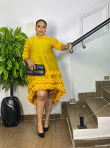 RUFFLE RADIANCE DRESS