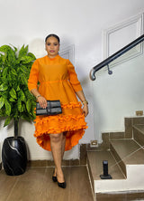 RUFFLE RADIANCE DRESS