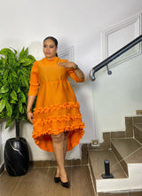 RUFFLE RADIANCE DRESS