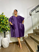 ADUKE ASOKE SHORT DRESS (PURPLE)