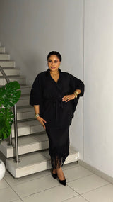 FRINGE LUXE SET (BLACK)