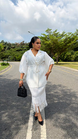 FRINGE LUXE SET (WHITE)