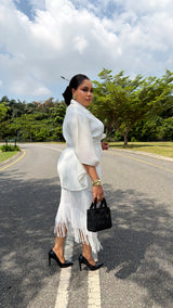 FRINGE LUXE SET (WHITE)