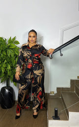 BOSSLADY SILK SET (RED/BLACK)