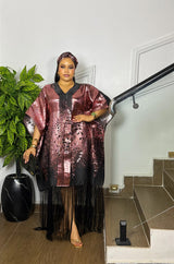 FRINGE LUXE KAFTAN (ONION PINK)