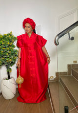 BUTTON DOWN RADIANCE BUBU (RED)