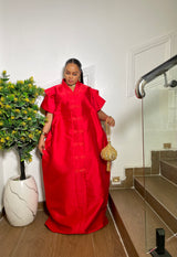 BUTTON DOWN RADIANCE BUBU (RED)