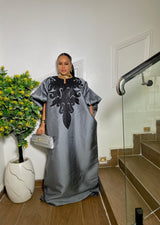 ROYAL EMBROIDERED BUBU (GREY)