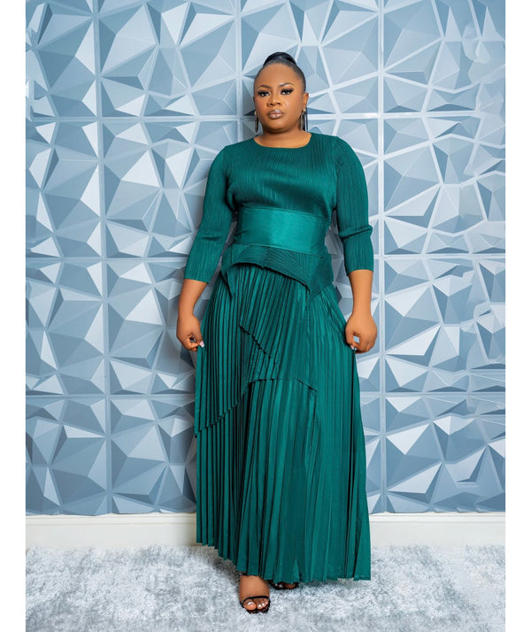 CASCADE SKIRT  SET (GREEN)