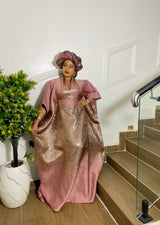 ROYAL RADIANCE TWO TONED BROCADE (BLUSH PINK/GOLD)