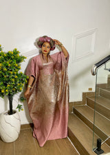 ROYAL RADIANCE TWO TONED BROCADE (BLUSH PINK/GOLD)
