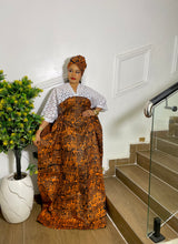 HERITAGE FLAME ADIRE BROCADE