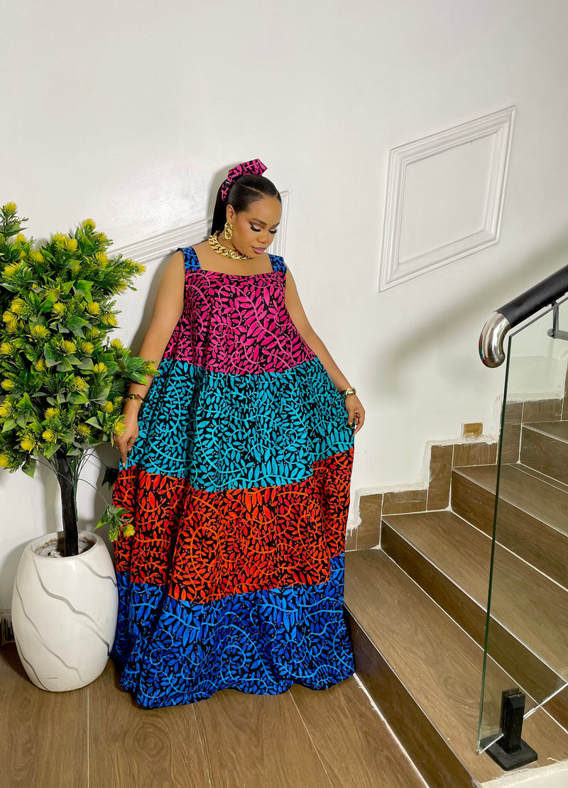 TROPICANA CARIBBEAN DRESS (PINK)