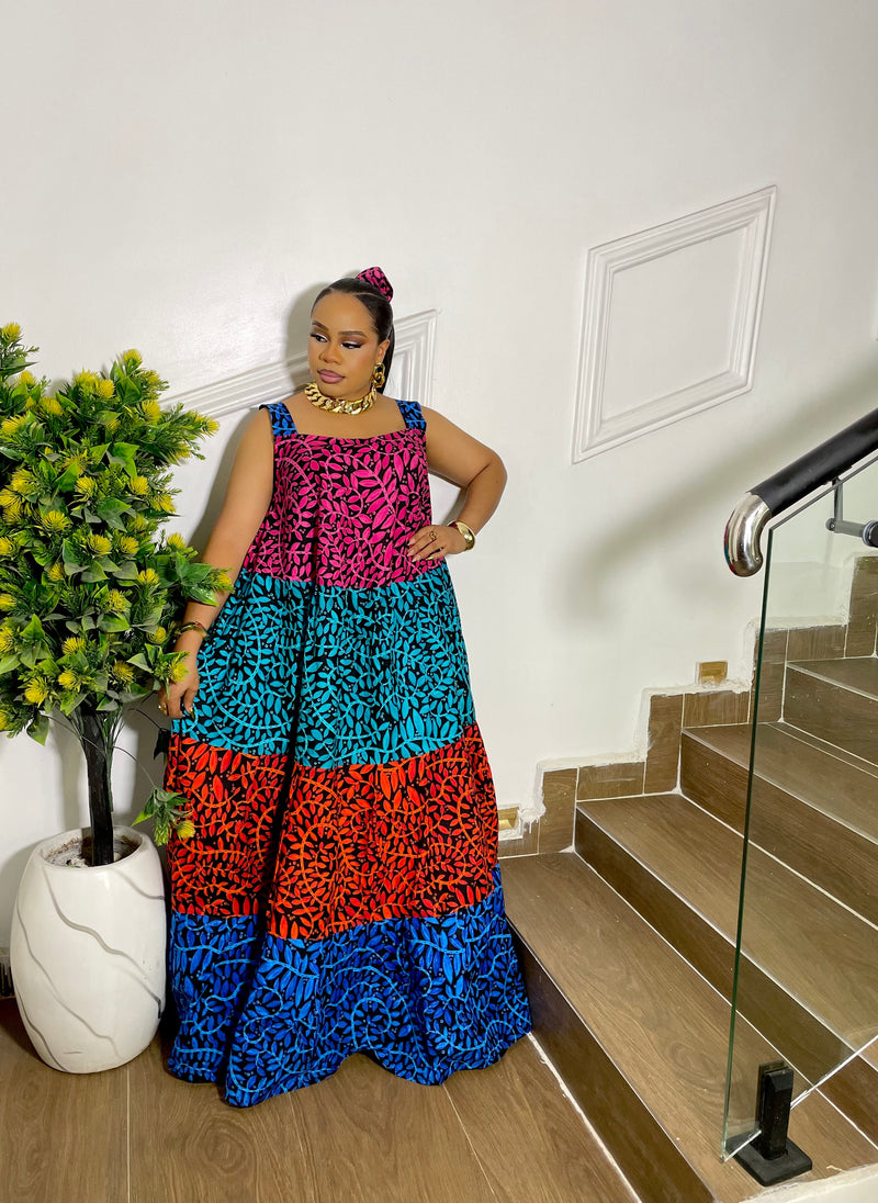 TROPICANA CARIBBEAN DRESS (PINK)