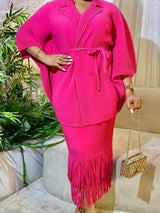 FRINGE LUXE SET (PINK)