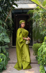 GODDESS DRAPE BUBU (OLIVE)
