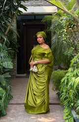 GODDESS DRAPE BUBU (OLIVE)