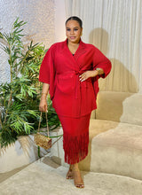 FRINGE LUXE SET (BURGUNDY)