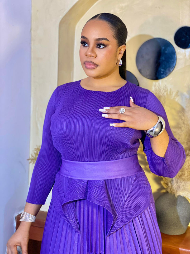 CASCADE SKIRT  SET (PURPLE)