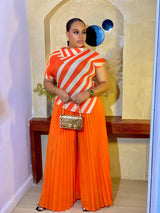 SUNSET PLEATED SET