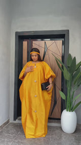 Buttoned Grandeur Bubu (Mustard)